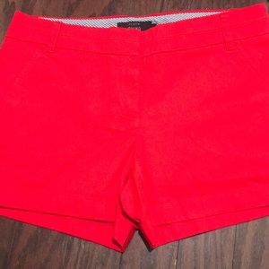 Red, size 6 J.Crew Chino Shorts